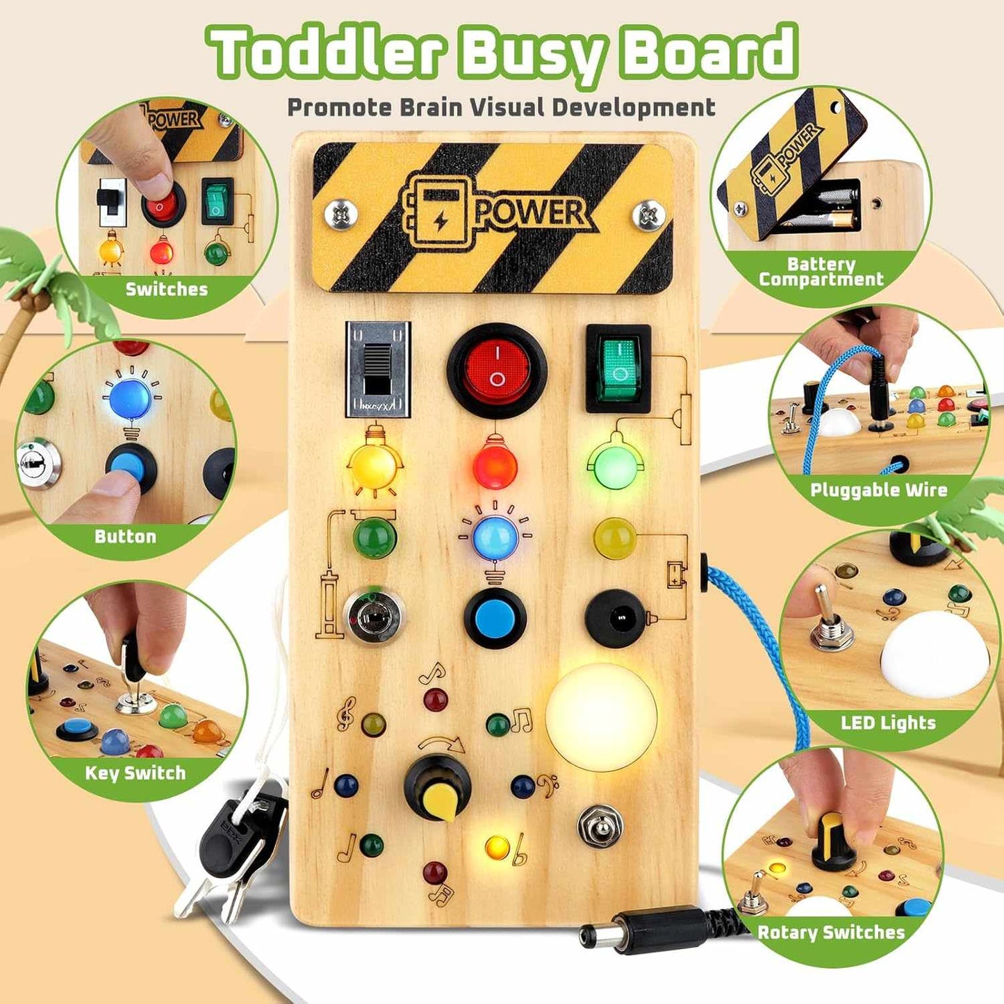 Busy Board Montessori Spielzeug